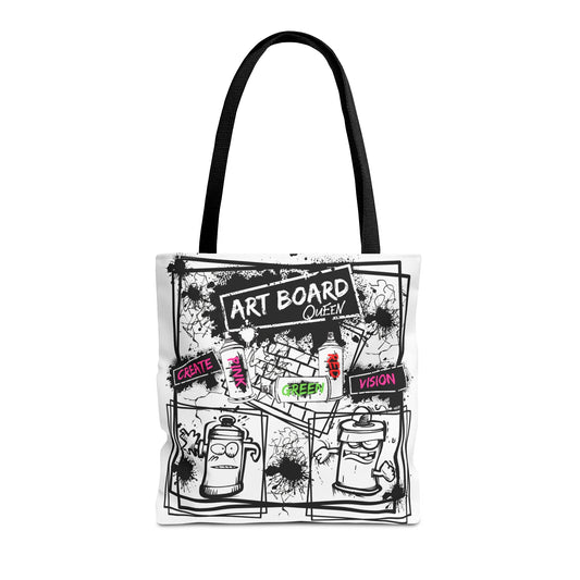 Art Board Graffiti Tote Bag | Bold Urban Streetwear Style - KismetWonders