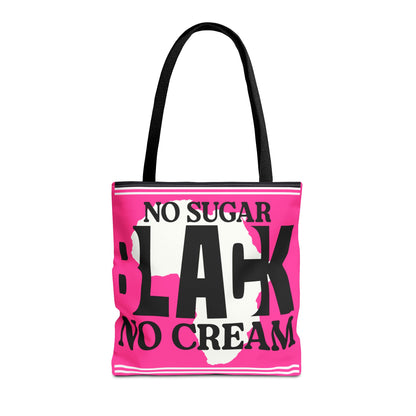 Blacknificent Tote Bag | Bold Pink Pride Statement - KismetWonders