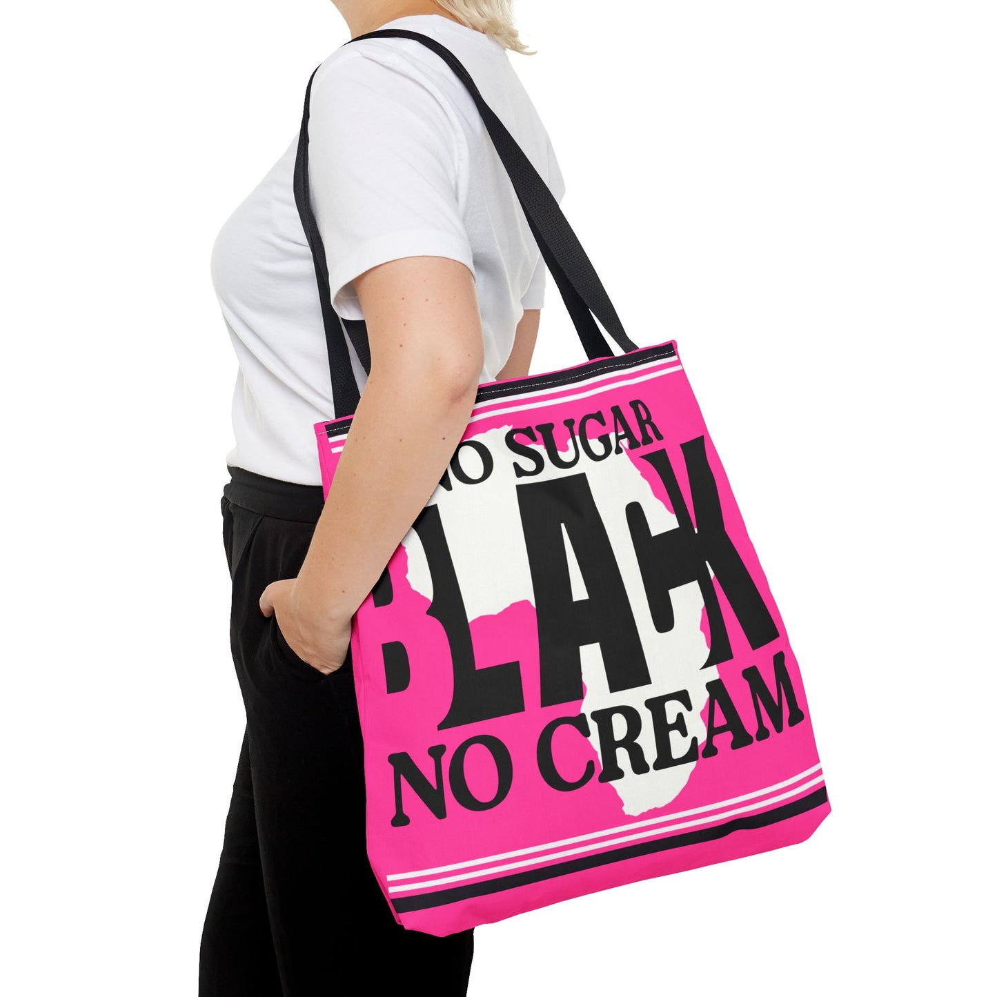 Blacknificent Tote Bag | Bold Pink Pride Statement - KismetWonders