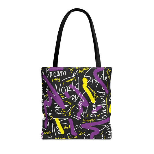 Dream World Tote Bag | Artistic and Colorful Everyday Carryall - KismetWonders