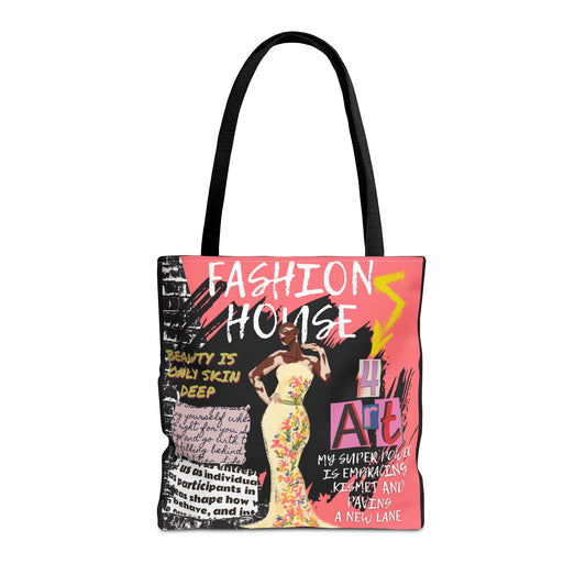 Fashion House Art Tote | Empowering and Stylish Design - KismetWonders