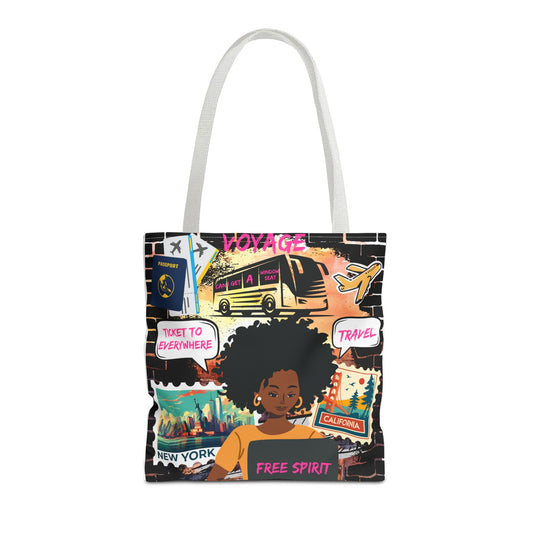 Voyage Tote Bag | Travel-Inspired Style for Free Spirits - KismetWonders