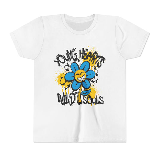 Graffiti Daisy Kids Tee - Young Hearts Wild Souls - KismetWonders
