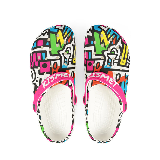 Colorful EVA Foam Rubber Doodle Clogs – Fun & Stylish Comfort Footwear - KismetWonders